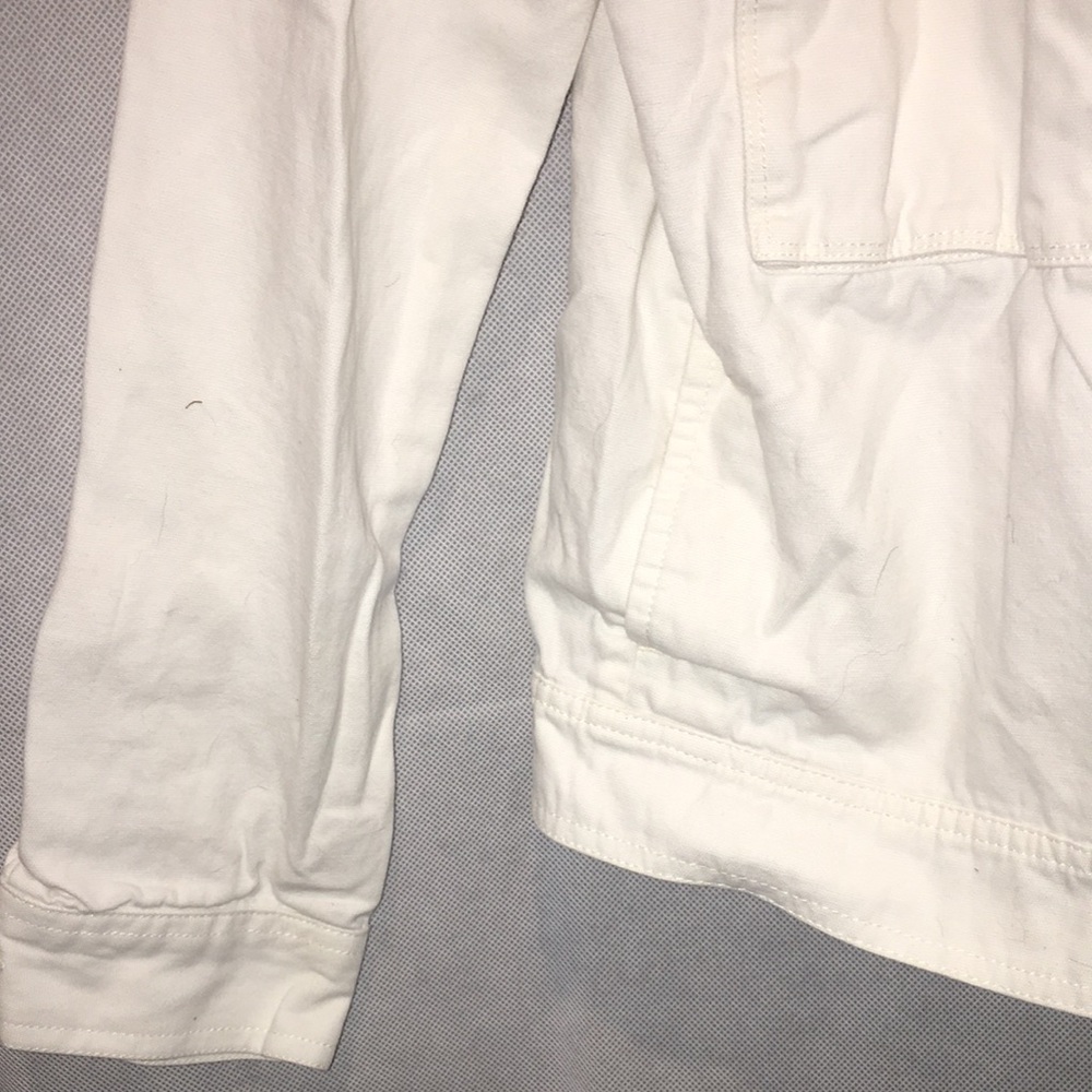 Vans White Denim Jacket | Size XS - Picture 4 of 5